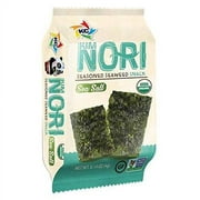 Kimnori Organic Seasoned Seaweed Snack, Sea Salt, 0.14 Ounce (Pack Of 36)