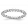 thumbnail image 2 of Auriga 925 Sterling Silver Diamond Eternity Ring for Women Size- 9, 2 of 6