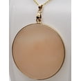 thumbnail image 4 of Natural Round Pink Aventurine Gold Necklace, 4 of 5