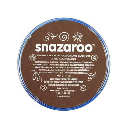 Snazaroo Classic Face Paint, 18ml, Light Brown