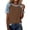 Khaki, variant on ClodeEU Women's Patchwork Faux Denim Print Short Sleeve Crewneck Shirt ,Casual Trendy Blouse Wine,Womens Plus S