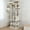 Beige 78.8in, variant on LuckyNote 84.6″ Cat Tree Tower with 3 Hiding Condos, 11 Sisal Scratching Posts, Sisal Ladder, 2 Hammocks, Light Gray