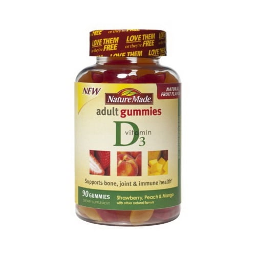 Nature Made Vitamin D Adult Gummies Supports Bone, Joint And Immune ...