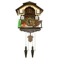 thumbnail image 2 of RUAIGRD Traditional German Style  Cuckoo Clock Black Forest House Clock Wooden Wall Pendulum Quartz Clock, 2 of 7