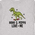 thumbnail image 4 of Inktastic Mimi and Poppy Love Me Grandson Boys Long Sleeve Toddler T-Shirt, 4 of 5