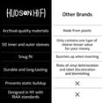 thumbnail image 4 of Hudson Hi-Fi 50 ct. Inner Sleeves for Vinyl Records & 50 ct. Vinyl Outer Sleeves - 100 Vinyl Sleeves for Records, Clear Outer & Inner Sleeves for Vinyl Records, 4 of 8