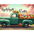 thumbnail image 3 of Easter Themed Backdrop Banner with Bunny Truck and Eggs Design Party Decorations for Easter Celebrations Family Gatherings Spring Events Photography Props, 3 of 7