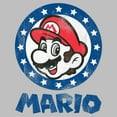 thumbnail image 2 of Junior's Nintendo Distressed Americana Mario  Graphic T-Shirt, 2 of 4