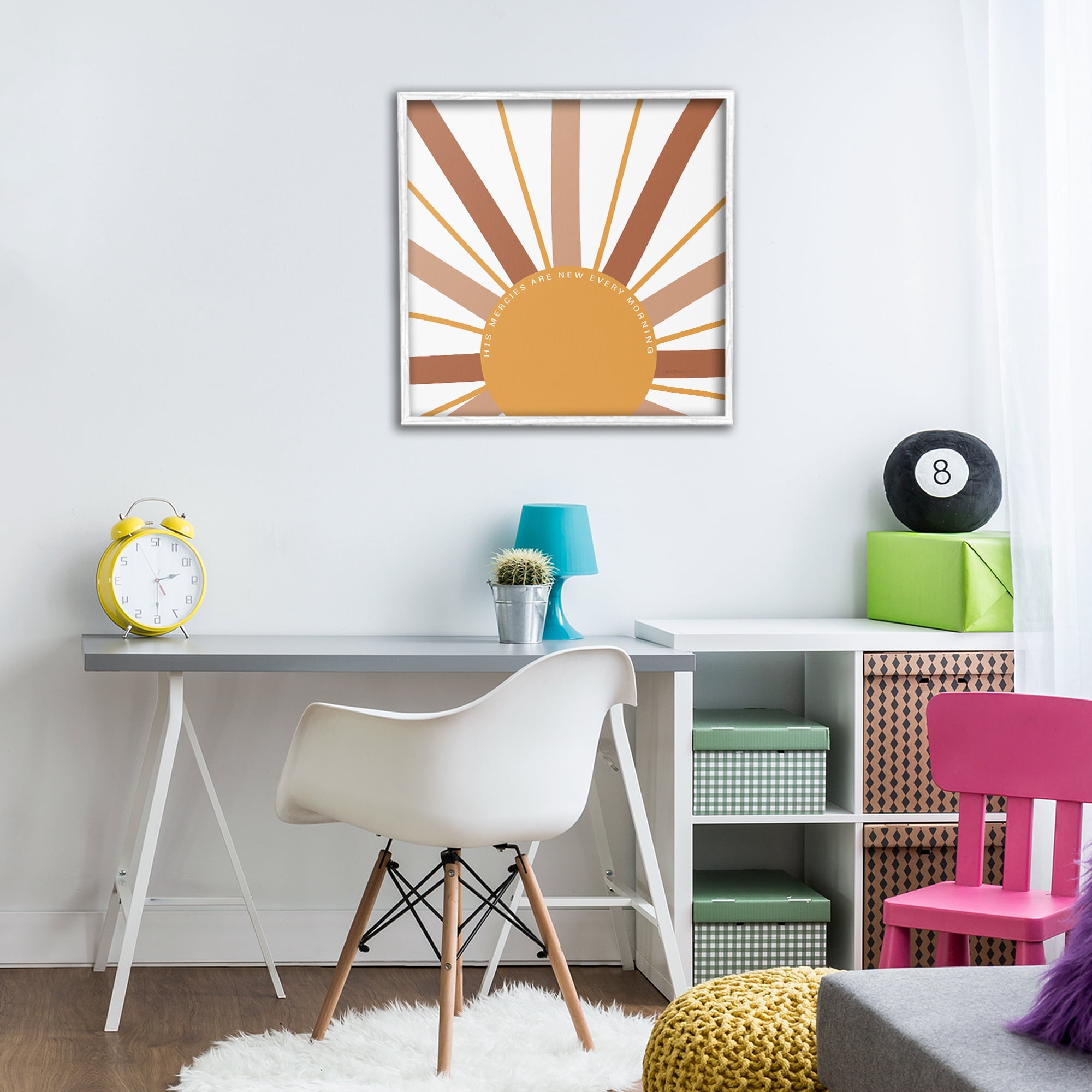 Stupell Industries His Mercies Every Morning White Framed Giclee Art, design by SD Graphics Studio