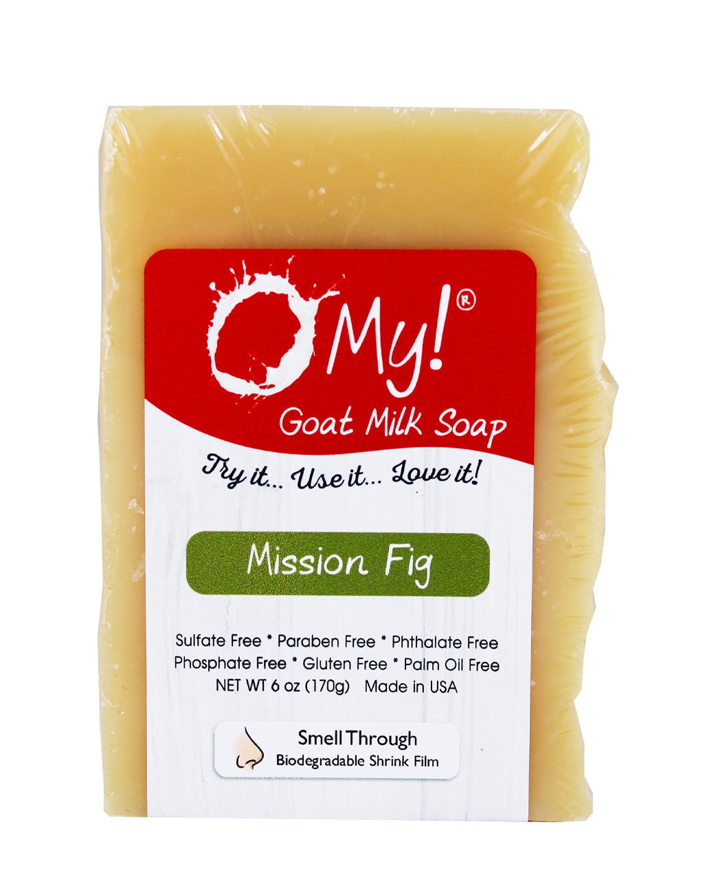 O My! Goat Milk Soap Bar 6oz | Made with Farm-Fresh Goat Milk | Free of Parabens & More | Handcrafted USA