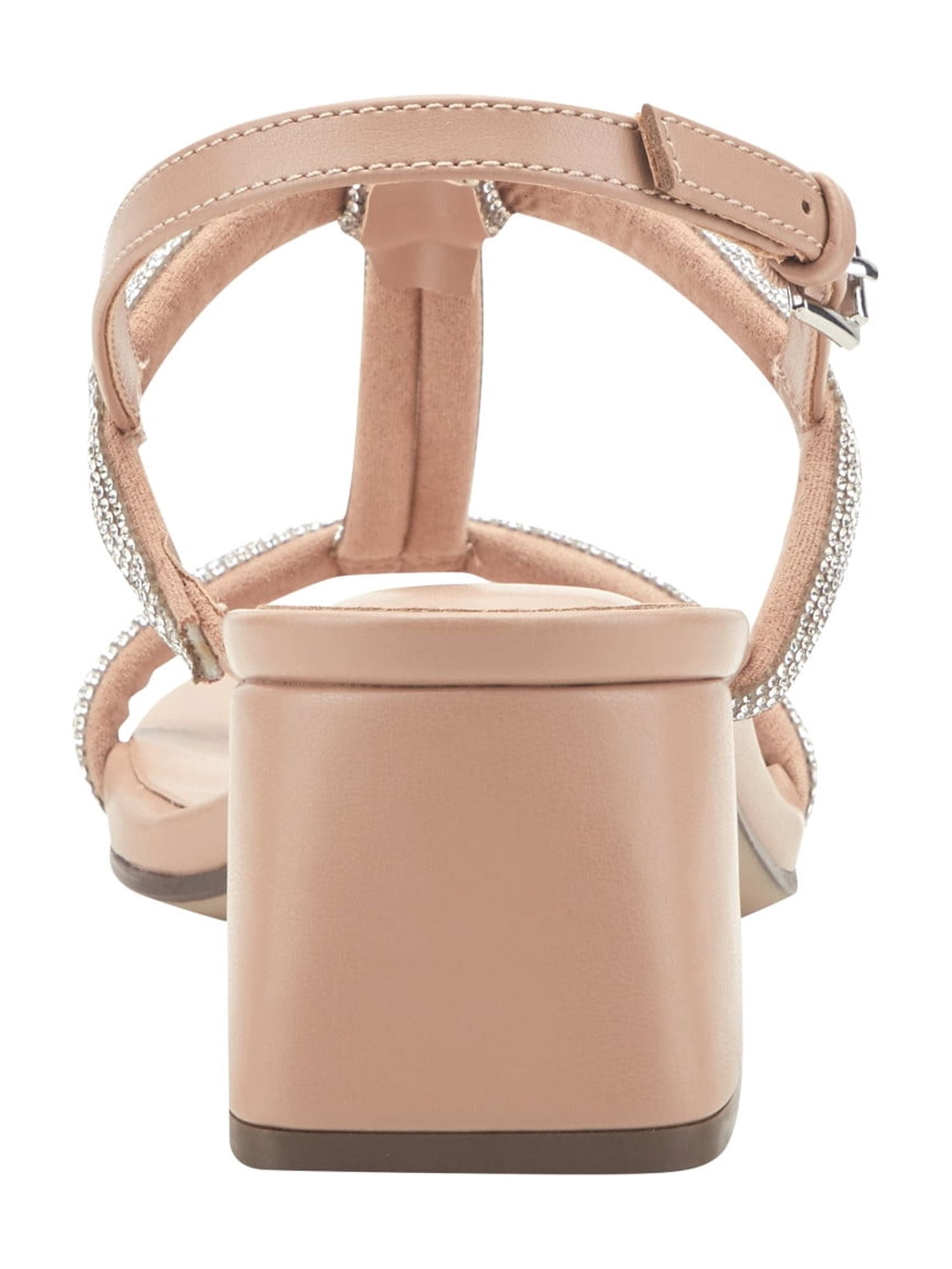 Unisa Women's Vencie Bling Strappy Block Heel
