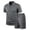 Dark Gray, variant on hotojiny Mens Summer Track Suits 2 Piece Shorts Sets Short Sleeve Sweatsuit Outfits Quarter Zip Golf Shirts Loungewear(White,X-Large)