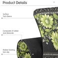 thumbnail image 4 of Yayeee Faucet Mat for Kitchen Sink 30" Diatomite Long Splash Guard Pad, Green Flowers, 2 Pack, 4 of 7