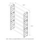 thumbnail image 2 of Zapatero Furinno Wayar de 6 niveles, WS17044 Furinno WS17044, 2 of 2