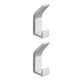 thumbnail image 1 of Naiovety Gancho Sin perforación Colgador montado en la pared Toallas de baño Estante de acero inoxidable autoadhesivo Pasillo del hogar Plata Plata 2Conjunto, 1 of 6