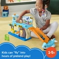 thumbnail image 4 of Fisher-Price Little People Everyday Adventures Airport Toddler Playset, Airplane & 3 Play Pieces, 4 of 8