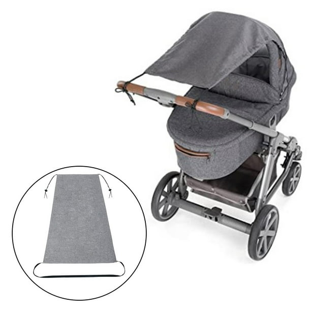 Baby Stroller Sun Shade Infant Pushchair Windproof Anti uv Sun Cover Awning Black Siruishop Gray