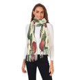 thumbnail image 2 of FORMRS Womens Scarf Winter Soft Long Big Warm Shawls Wrap Tassel Scarves, Beige Strawberry, 2 of 9