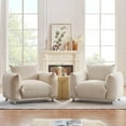 thumbnail image 6 of Holaki Oversize Accent Chair Cozy Armchair for Apartment Living Room Bedroom Corner Home Furniture, Single Camel, 6 of 6