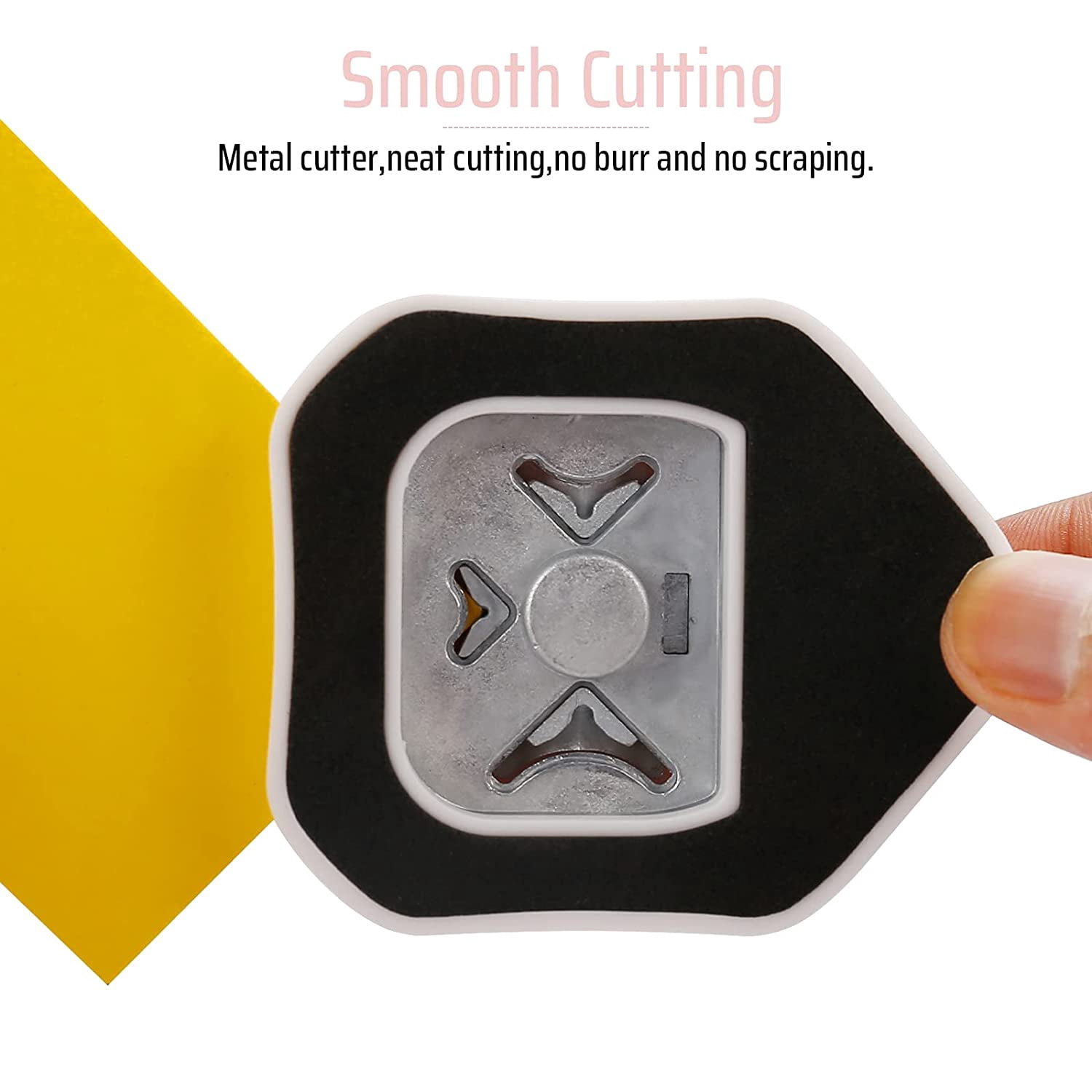 3 Way Corner Rounder Punch, 4mm, 7mm, 10mm in 1 Cutter for Card Making, Laminate, Cardstock, Scrapbooking and Paper Crafts, Business Cards