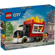 LEGO City Fries Food Truck Building Toy for Kids - Pretend Play Truck Toy for Boys & Girls, Ages 5+ Mobile Restaurant Playset W/2 Minifigures & Detachable Kiosk - Gift Idea for Birthdays - 60488