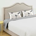 thumbnail image 3 of Yayeee Pillowcase Queen Size Set of 2 Satin Wrinkle Resistant Pillow Case, Black Cute Cats, 3 of 7