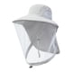 thumbnail image 4 of Sombrero para guardar abejas, sombrero de apicultor con malla, sombrero de cubo, gorra portátil, velos de protección facial, sombrero para actividades Gris claro, 4 of 8