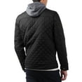 thumbnail image 6 of Ma Croix Mens Quilted Jacket Business Casual Diamond Fleece Lined Padded Winter Jackets, 6 of 7