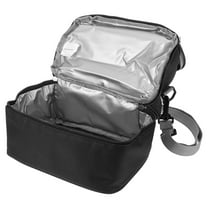 HOOWIFFY Insulated Breastmilk Cooler Bag Black for Travel and Daycare, Portable Storage with Leakproof Design