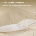 thumbnail image 4 of THXSILK Silk Pillowcase, 19 Momme Zippered Silk Pillowcase with Cotton Underside, 100% Pure Mulberry Silk Pillowcase, 1Pcs, Standard Size(20"x26"), Champagne, 4 of 6