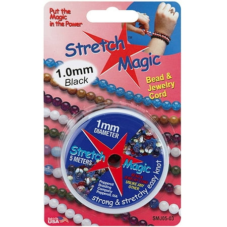 Stretch Magic Bead and Jewelry Cord, 1mm, 5m (Best Stretch Cord For Beading)