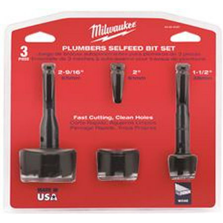 

Milwaukee Bit Kit Self Feed 3 Bit