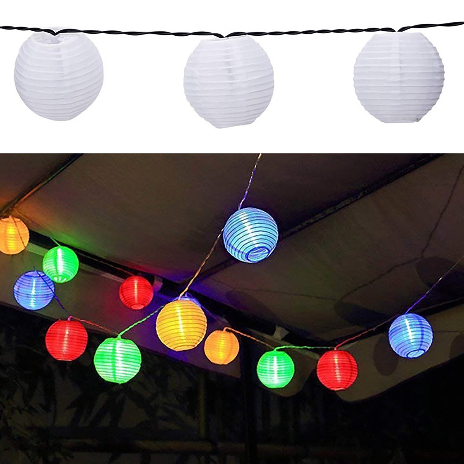 Led Dome Christmas Lights Solar Garden Lamp Waterproof 10 Outdoor Solar String Lights For Garden Outdoor Wedding Party 20led Warm Lights Wire - image 5 of 9