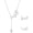 04-clear-Apr, variant on Stethoscope Necklace 925 Sterling Silver Medical Jewelry with Birthstone, Gift for Doctors Nurses Medical Students, Graduation RN Present