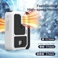 thumbnail image 5 of W & O Portable Handheld Fan, Rechargeable Mini Turbo Fan with 3 Speed Settings, Hands-Free Lanyard Fan, USB-C Personal Cooling Fan for Travel, Outdoor Activities and Summer Use - White, 5 of 8