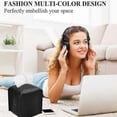 thumbnail image 1 of Tissue Box Cover Holder Square Pu Leather Facial Tissue Box -black, 1 of 4