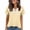 Yellow-Back to School Shirts Women, variant on Womens Criss Cross Short Sleeve T-Shirts V Neck Tunic Plaid Summer Tops S-3XL