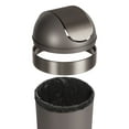 Umbra 16 gal Venti Plastic Swing Top Lid Kitchen Trash Can, Pewter