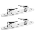 thumbnail image 1 of KAKOWELY dock cleats 2pcs Boat Dock Cleat Rope Cleat Sturdy Boat Cleat Metal Rope Cleat for Boat Kayak Boat Used Cleat Part Cleat for Boat Boat Dock Cleat Kayak Boats Docks Cleat, 1 of 5