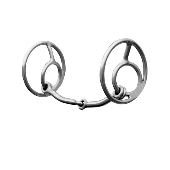 Professionals Choice Bit Bob Avila Double Ring Snaffle Bit AVB-133