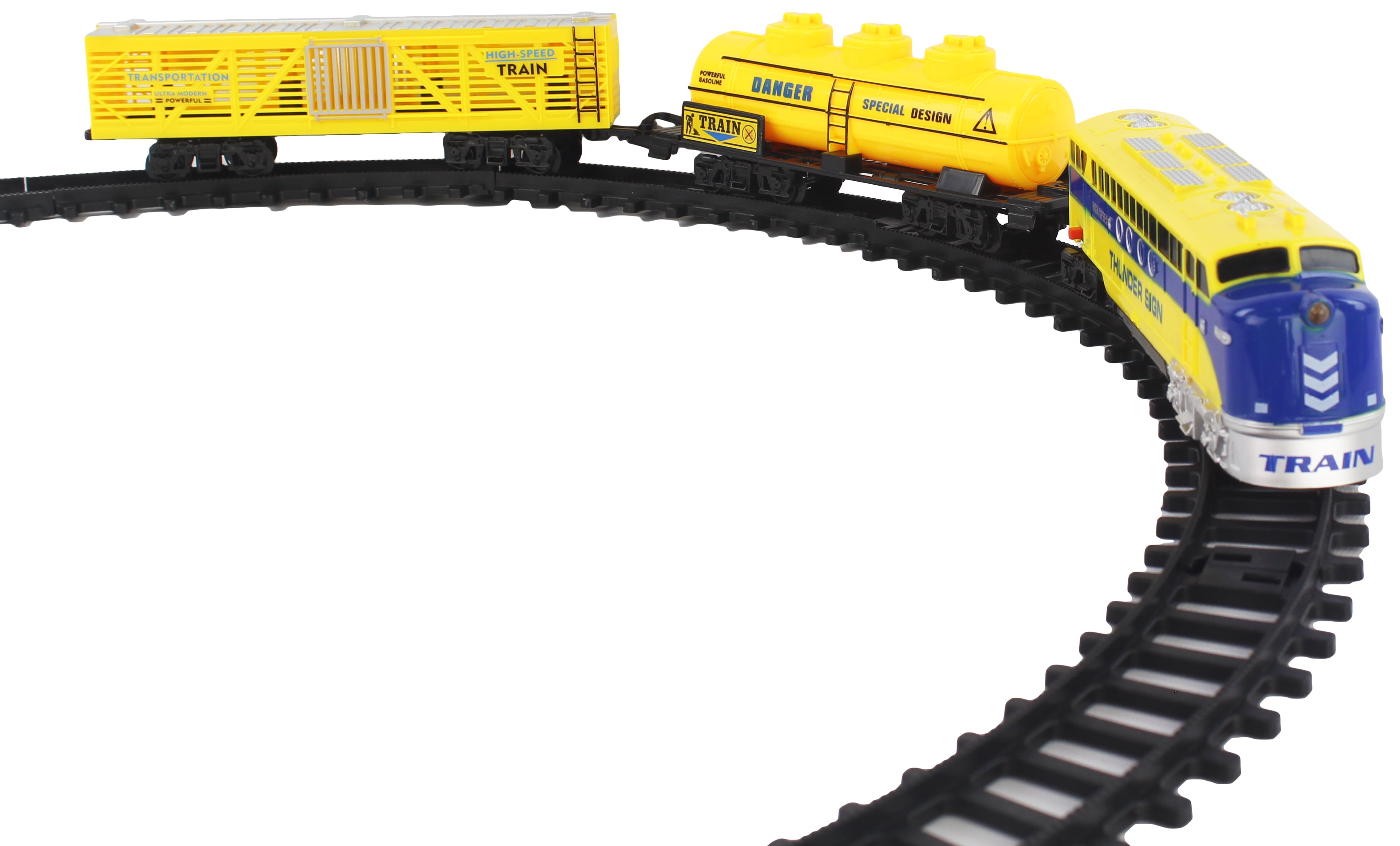 Battery Operated 17 PCS Toy Classic Train PlaySet Children 3 Train