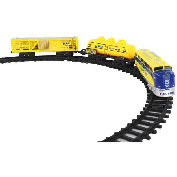 Battery Operated 17 PCS Toy Classic Train Play-Set Children 3 Train ...