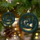 thumbnail image 1 of Adorno colgante de terciopelo redondo de 10 cm con forma de ciervo para árbol de Navidad, regalo de Navidad, juego de 3 bolas navideñas., 1 of 6