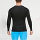 thumbnail image 4 of Blusas y camisas de manga larga con cuello redondo para hombre, estilo casual, de color liso, para correr, fitness, secado rápido, de poliéster., 4 of 8