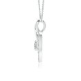 thumbnail image 2 of Angara Natural Diamond Necklace - Diamond Heart Pendant with Infinity Loop in Platinum for Women, 2 of 8