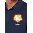 thumbnail image 5 of Peacemaker Symbol Cotton Polo Shirt, Navy, X-Large, 5 of 6