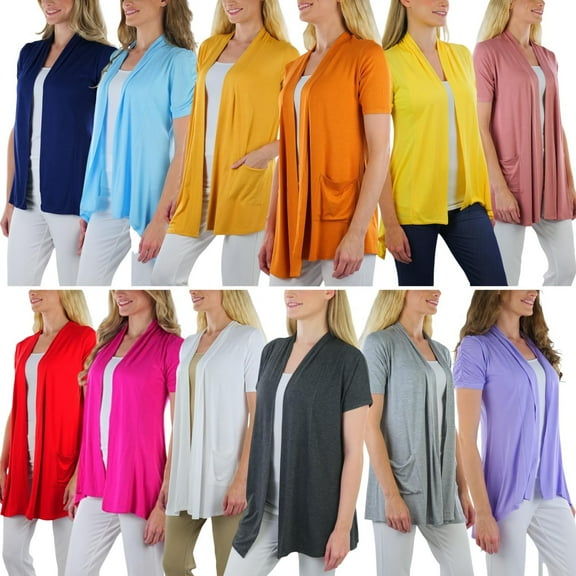 ToBeInStyle Girl's Pack of 3 Randomly Selected Short Sleeve Cardigans - Fits Ages: 12-14 Years