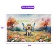 thumbnail image 5 of Welcome Spring Fairy Afghan Hound in Flower Meadow Doormat Dog Lover Indoor Outdoor Welcome Mat - 13002, 5 of 5