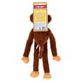 thumbnail image 4 of Multipet Swingin' Safari Plush Squeaky Monkey Dog Toy, 4 of 5
