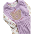thumbnail image 6 of Millie & Myles Infant Pants Set - Baby Clothes for Boys and Girls with Bib and Long Sleeve Bodysuit, 6 of 7